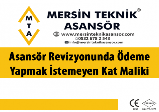 Asansör Revizyonunda Ödemek İstemeyen Kat 